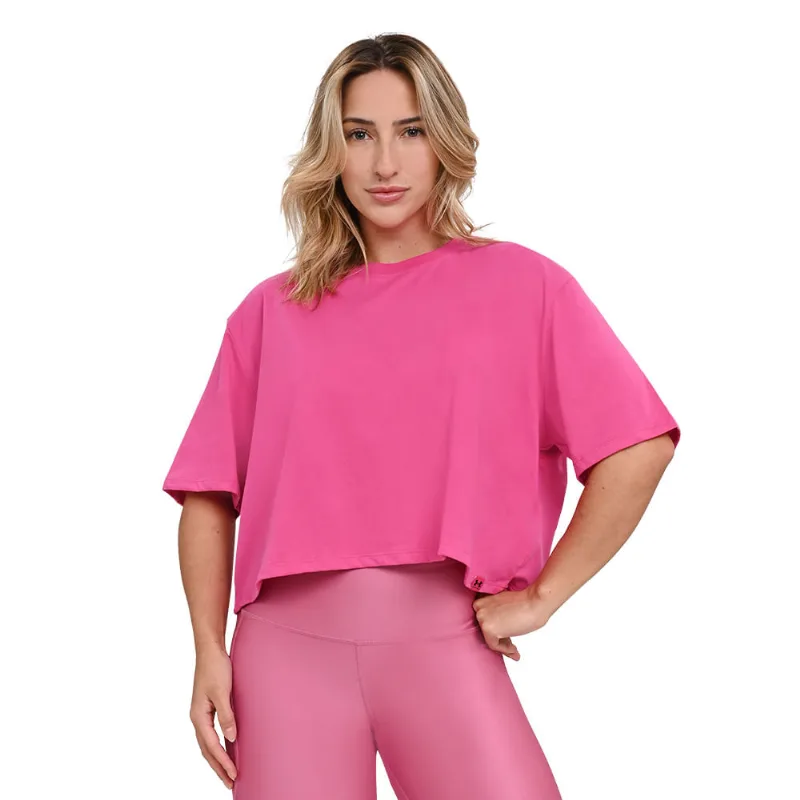 Cropped de Treino Feminino Under Armour Campus Boxy G Rosa