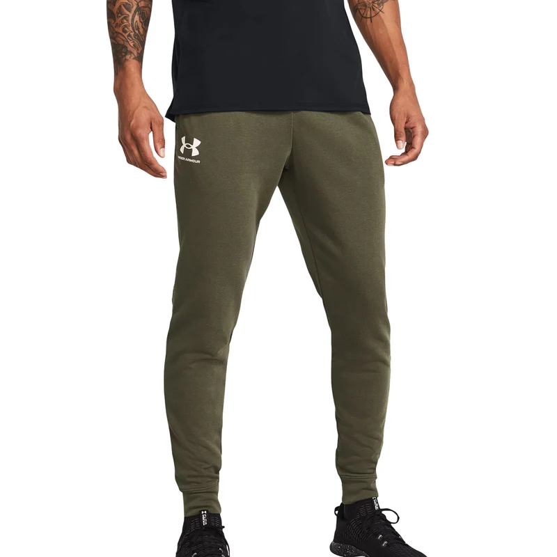 Jogger Uomo Under Armour Rival French Terry Verde XXL