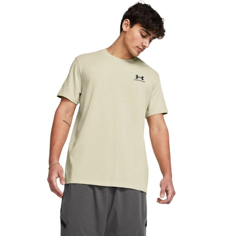 Camiseta de Treino Masculina Under Armour Logo EMB HEA GG Bege