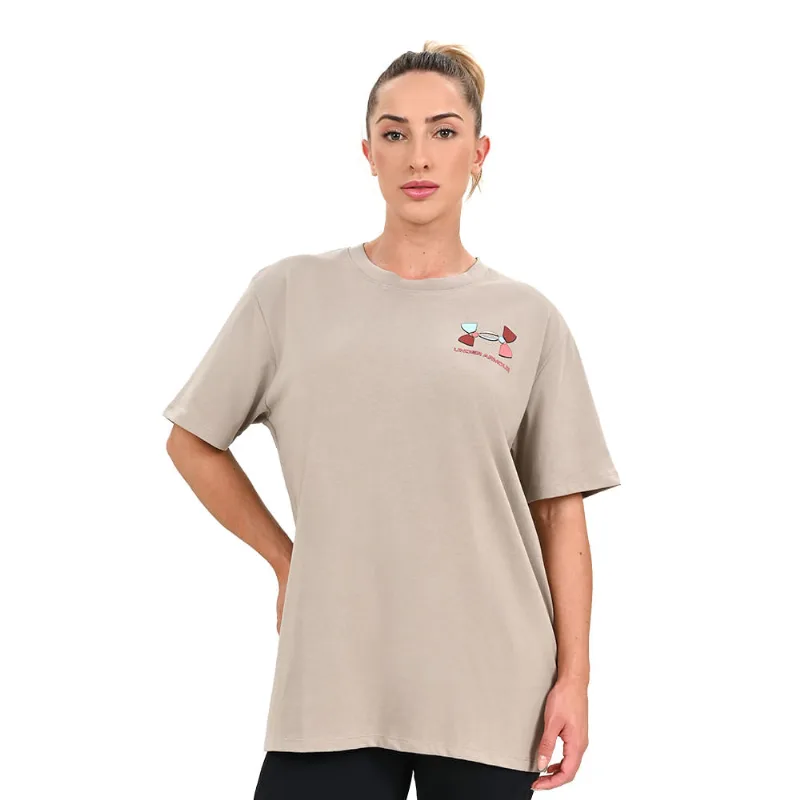 Camiseta Feminina Under Armour Multicolor BFOS G Marrom