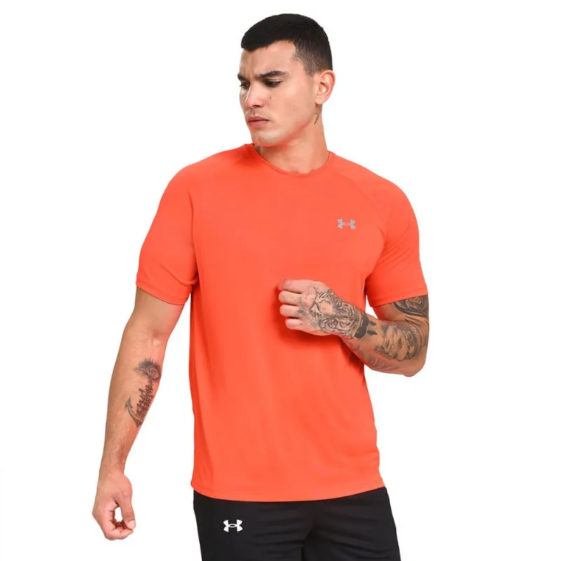Camiseta de Treino Masculina Under Armour Tech Reflective G Laranja