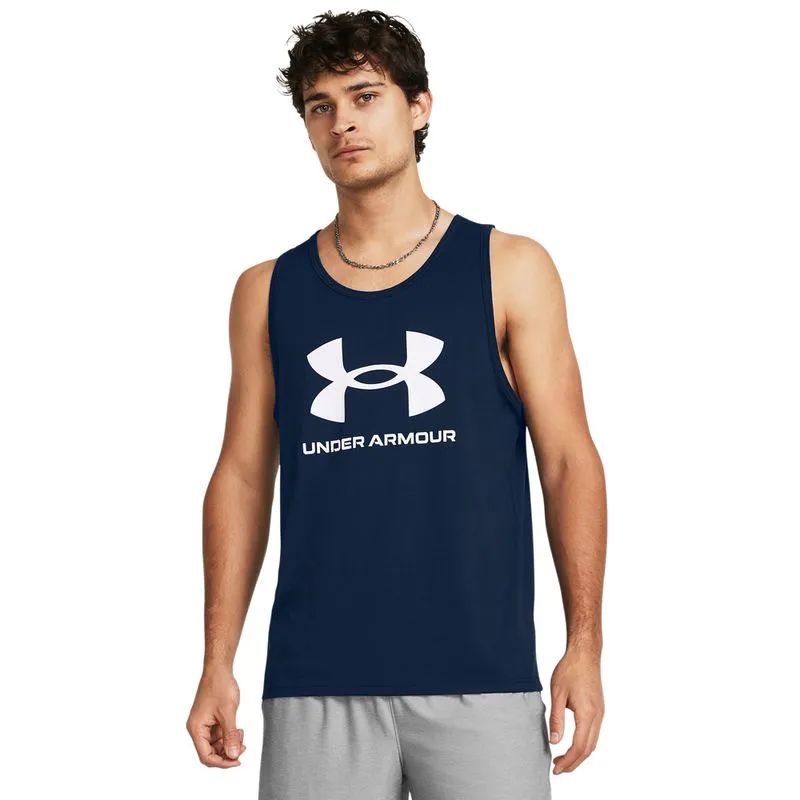 Regata Sportstyle Under Armour Logo Tank Masculina P Azul