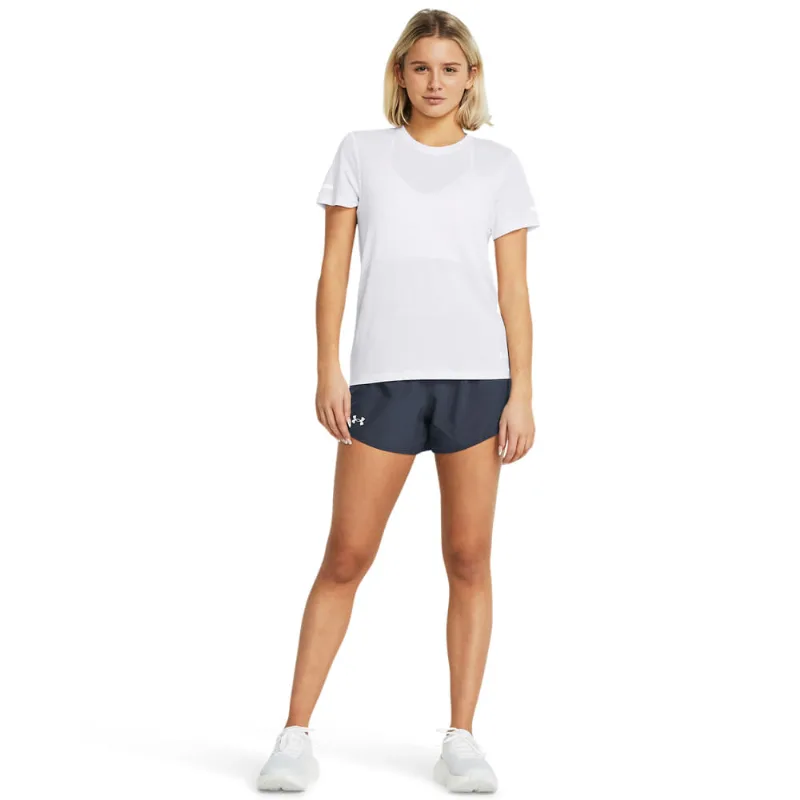 Shorts de Corrida Under Armour Fly By Feminino P Cinza