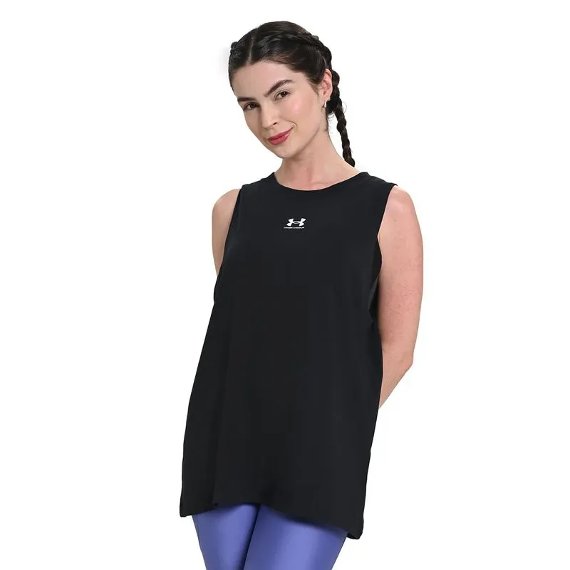 Regata de Treino Feminina Under Armour Campus Muscle P / Preto