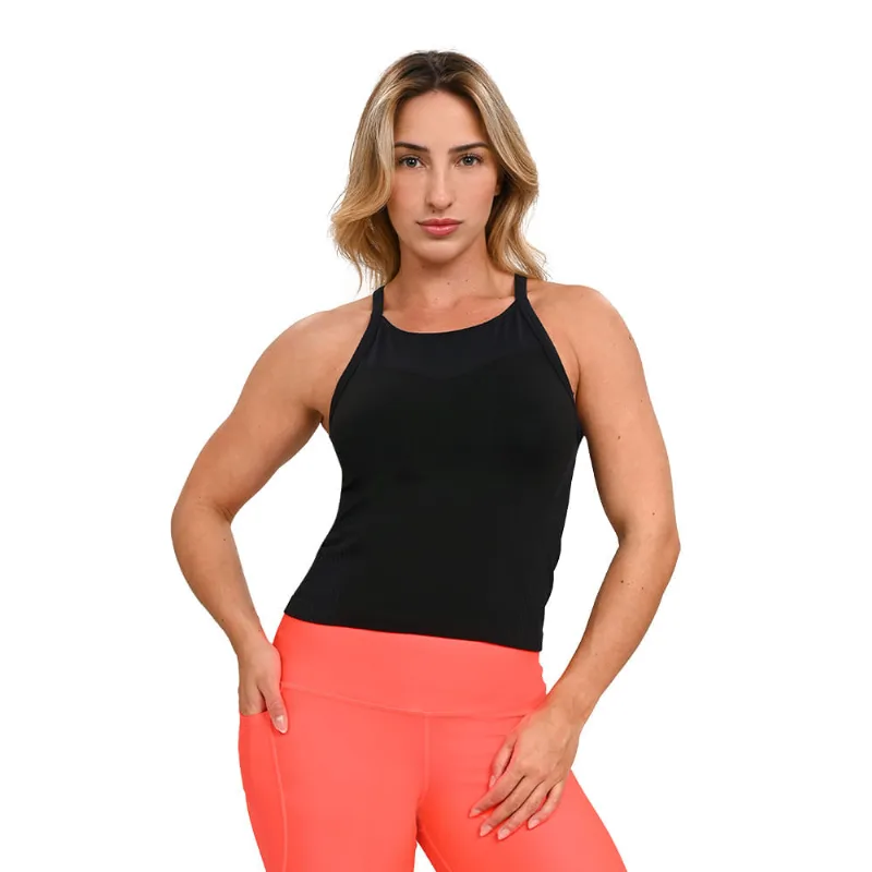 Regata de Treino Feminina Under Armour Vanish Elite Seamless PP Preto