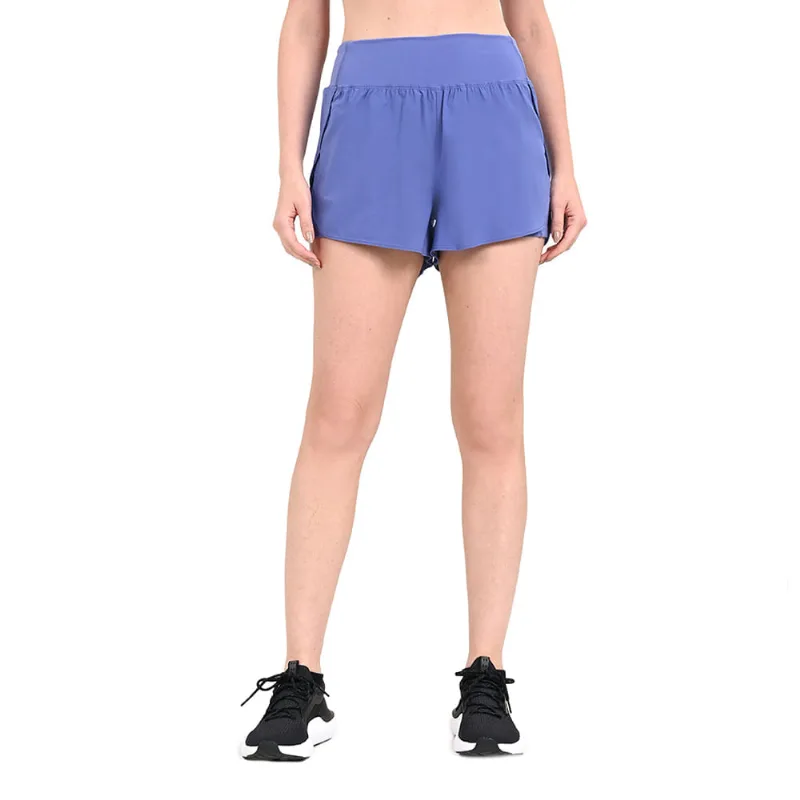 Shorts 2 em 1 de Treino Feminino Under Armour Flex Woven G Azul