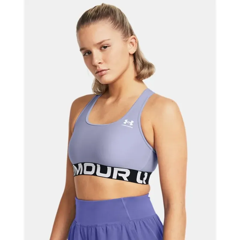 Top deportivo HeatGear® Mid Branded para Mujer UA HG Authentics Mid Branded