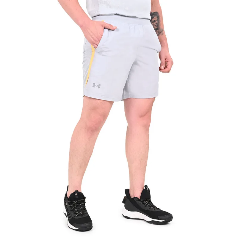 Shorts de Corrida Masculino Under Armour Launch 7 GG Cinza