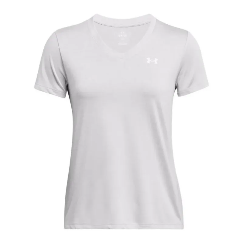 Camiseta Manga Curta de Treino Feminina Under Armour Tech Twist GG / Cinza