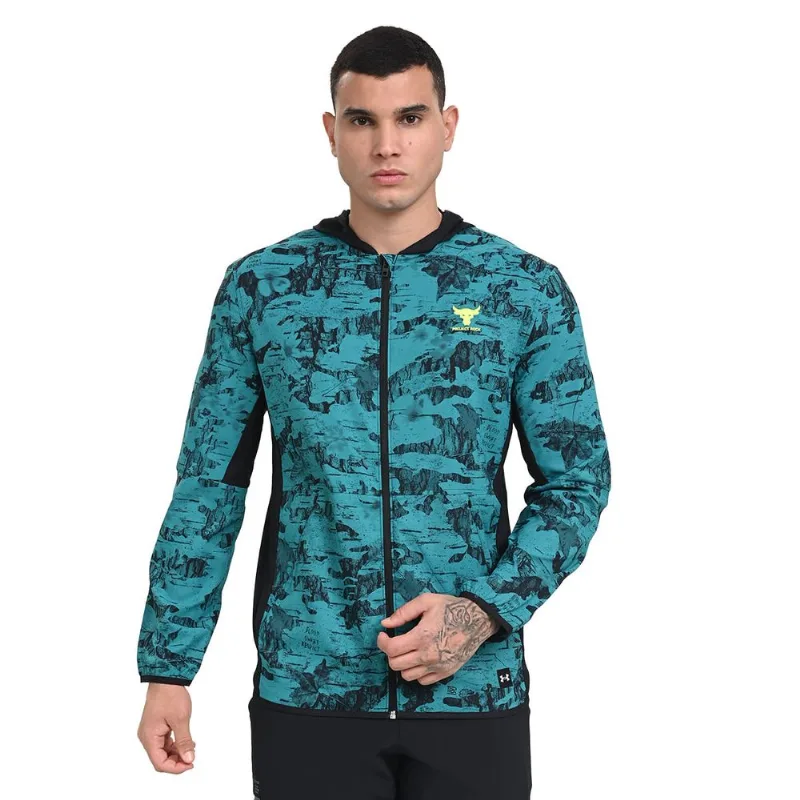 Jaqueta de Treino Masculino Under Armour Project Rock Iso-Chill M Azul