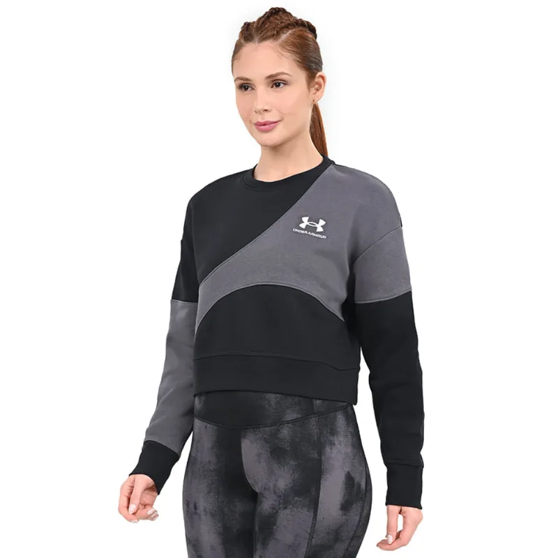 Moletom Feminino Under Armour Essential Fleece Crop G Preto