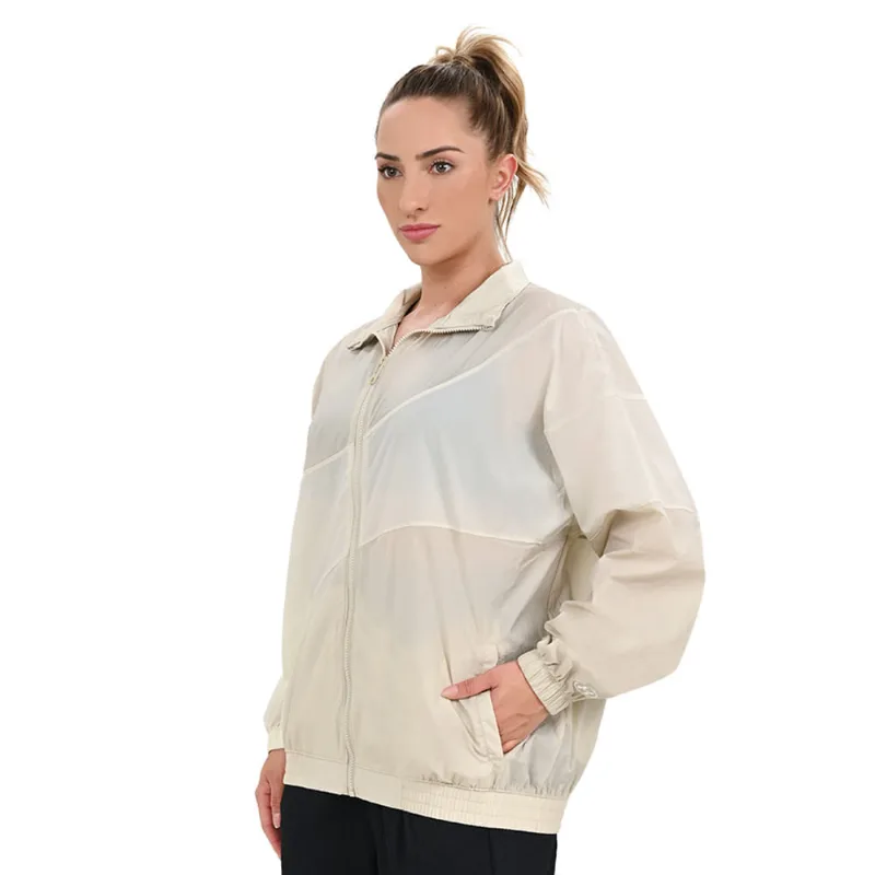 Blusa Feminina Under Armour Legacy Crinkle G Bege