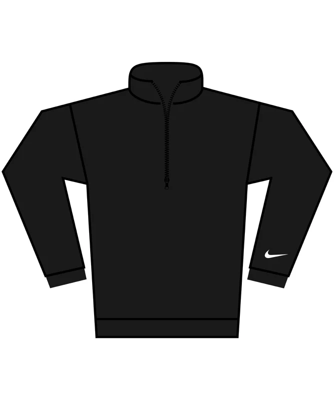 Nike Tour Half-Zip Overtop BlackWhite / 2XL