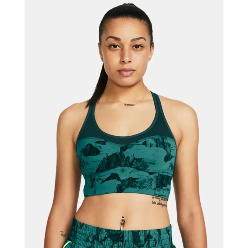 Top deportivo Project Rock Infinity Let's Go estampado para Mujer Pjt Rck LG LL Infty Pt Bra