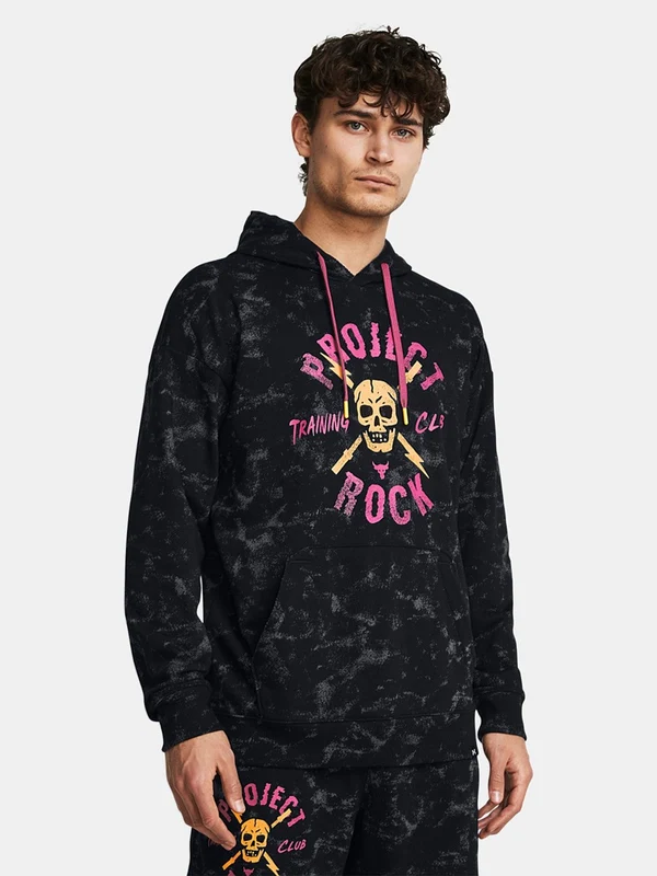 Project Rock Terry Hoodie BLK/ORG / 3XL