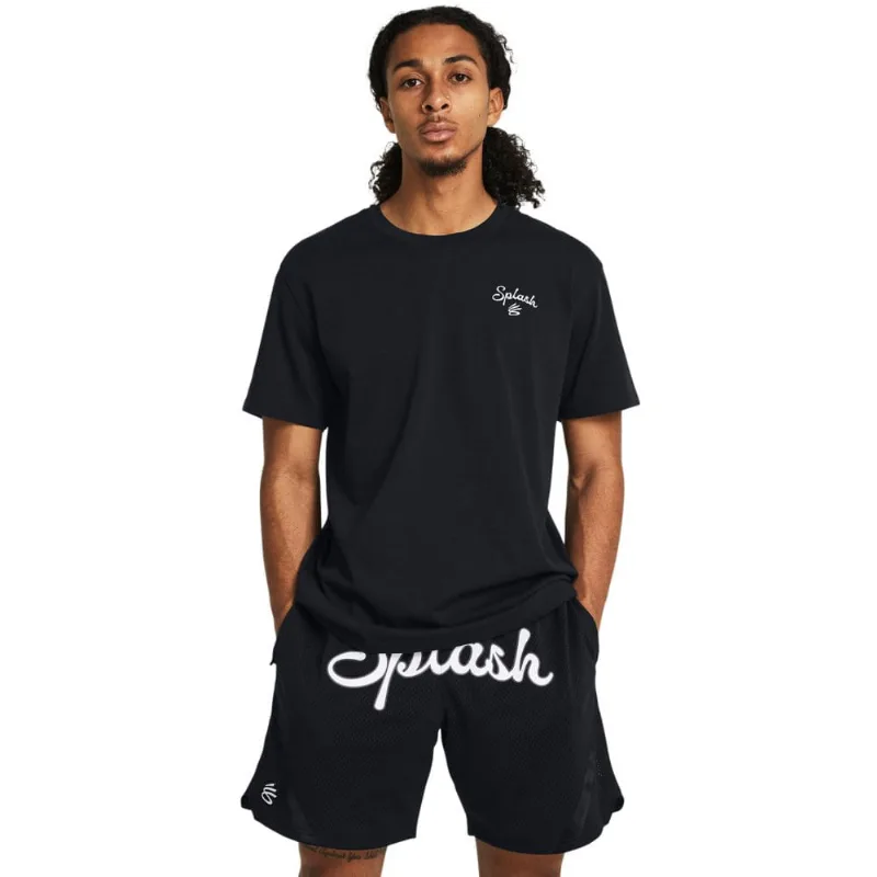 Camiseta Masculina Under Armour Curry Embroidered Splash P Preto
