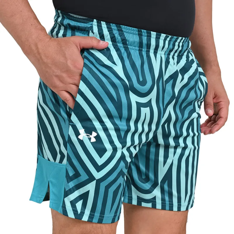 Shorts de Treino Masculino Under Armour Baseline Printed GG Azul