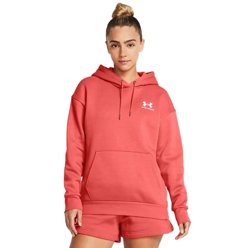 Moletom Feminino Under Armour Essential Fleece GG Laranja