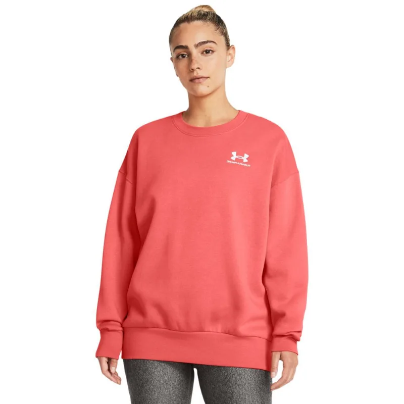 Moletom Feminino Under Armour Essential Fleece M Laranja