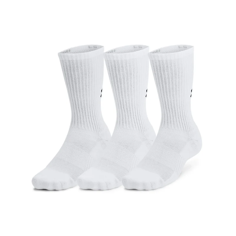 UA Unisex Training Cotton 3-Pack Crew Socks | 1386311 MD / Style