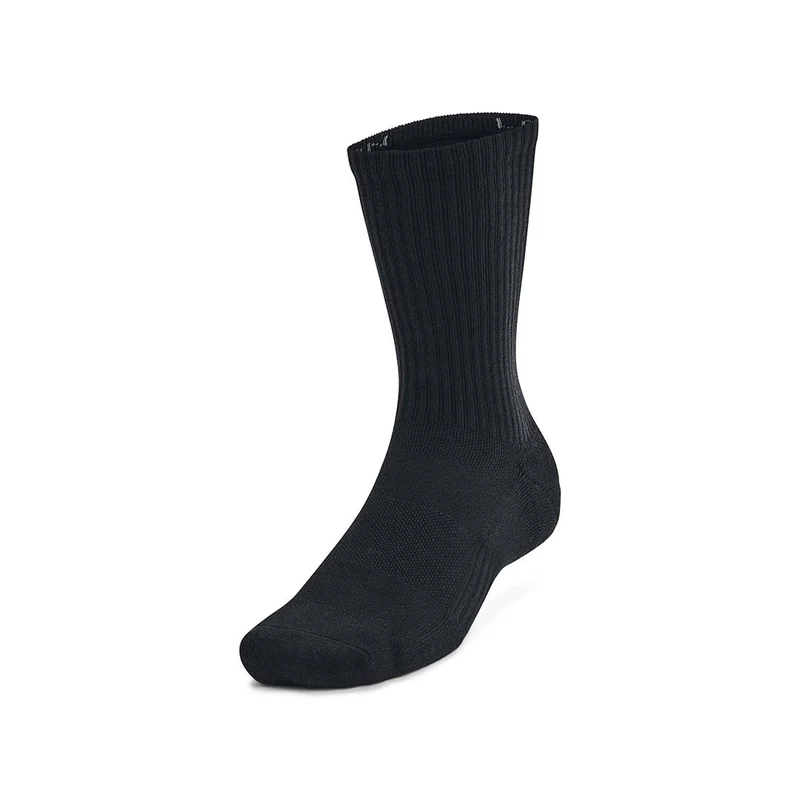 UA Unisex Training Cotton 3pack Crew Socks | 1386311 L / 1386311-001