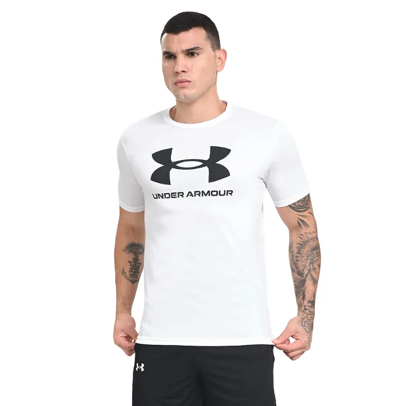 Camiseta de Treino Masculina Under Armour Sportstyle Logo G Branco
