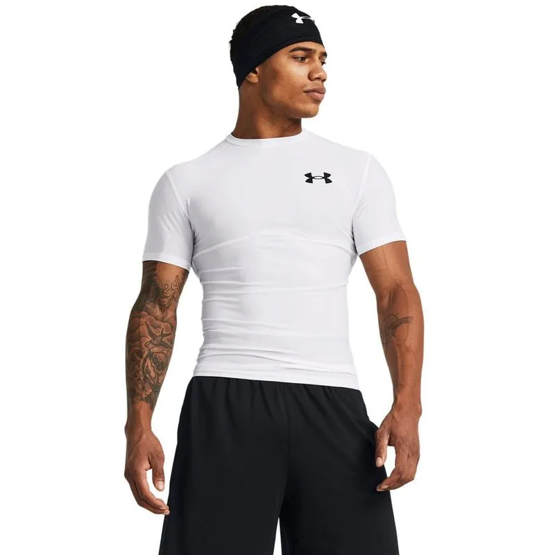 Camiseta de Treino Under Armour Heatgear Masculina M / Branco