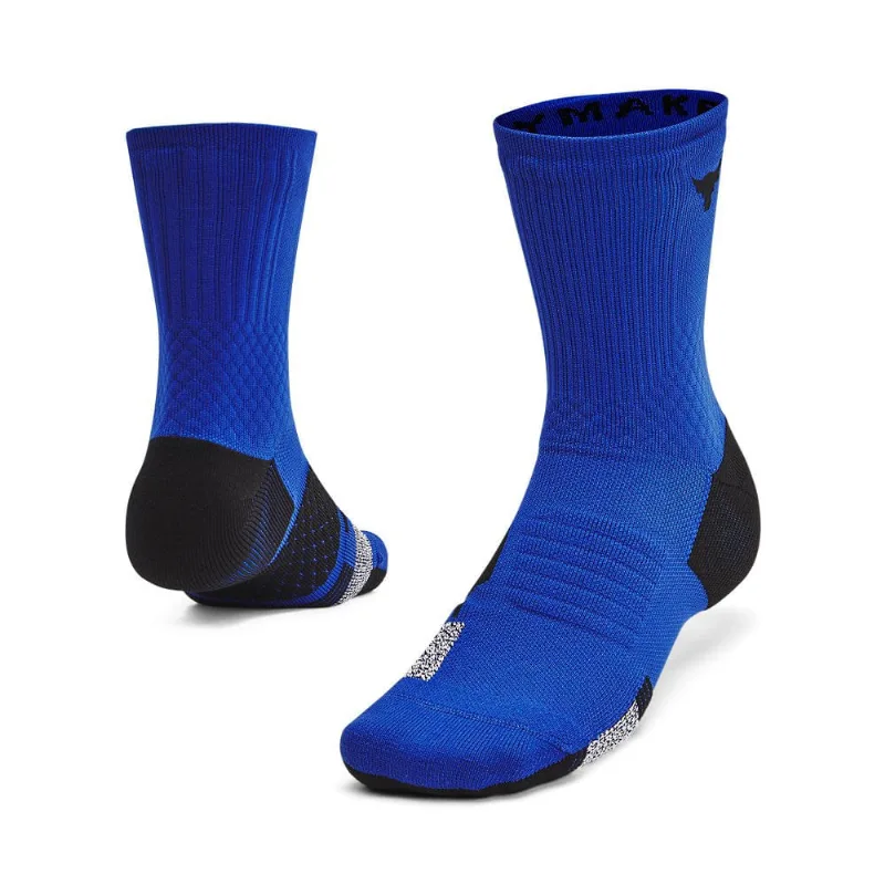 Meia Under Armour Project Rock AD Playmaker 36-40 Azul