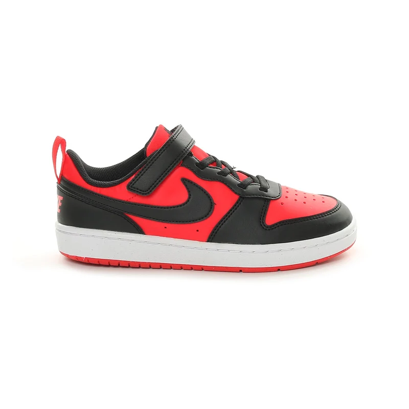 Nike Court Borough Low Recraft Bambino Rosso Nero 33 1/2