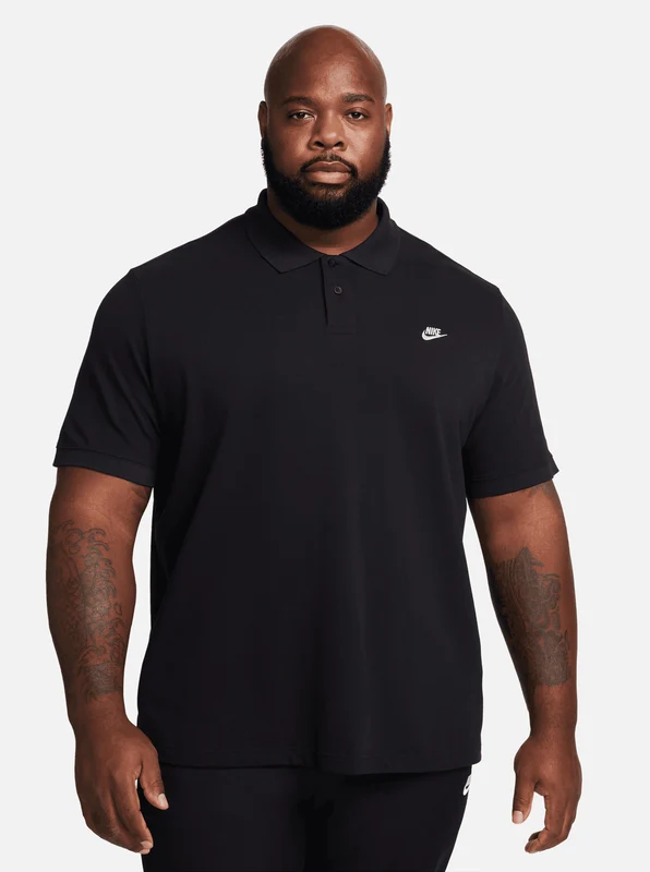 Club Short-Sleeve Polo BLK/WHT / L