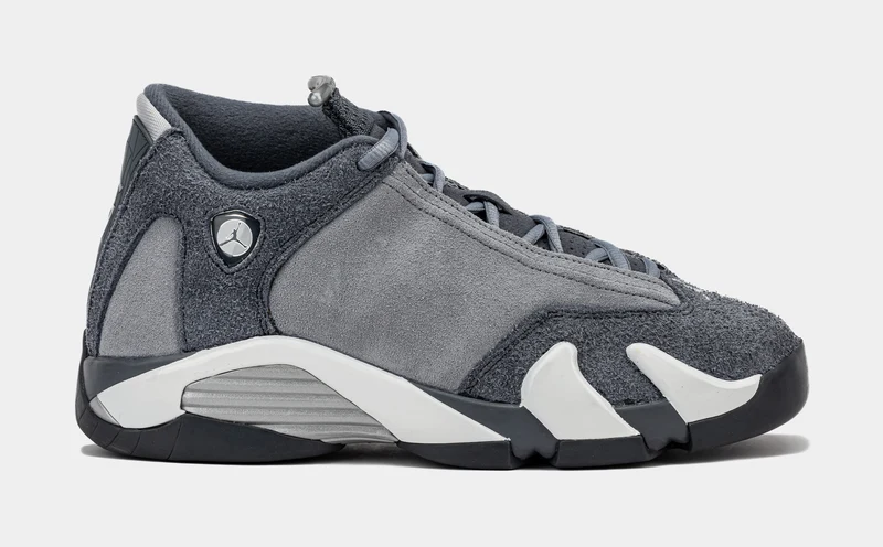 Air Jordan 14 Retro Flint Grey Grade School Lifestyle Shoes (Flint Grey/Stealth White) 5.5Y