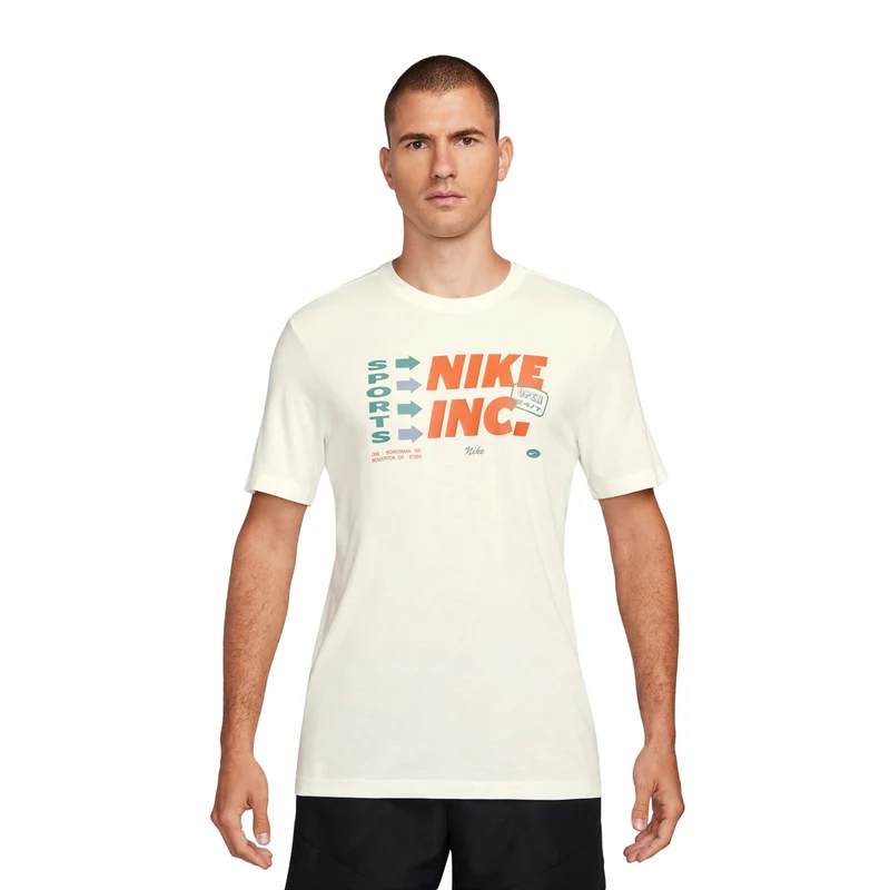 Nike T-Shirt Dri-Fit Graphic Inc Uomo Bianco XL