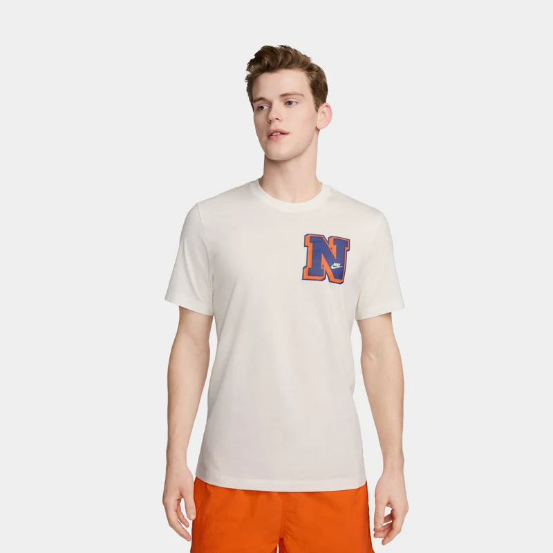 NSW 1972 Athletics Mens Short Sleeve Shirt (Beige/Orange) S
