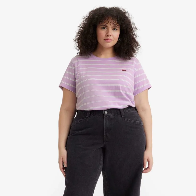 Camiseta Levi's® The Perfect Plus Size Manga Curta Listrada 2X Usa | Egg Br
