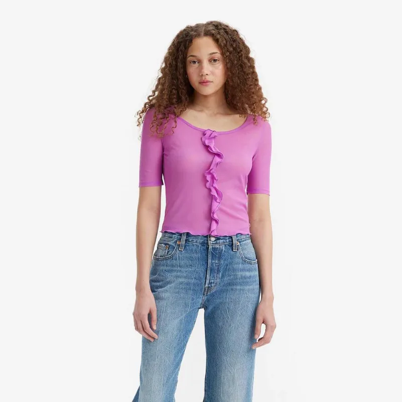 Camiseta Levi's® Mercury Mesh Top Roxa Xs Usa | Pp Br