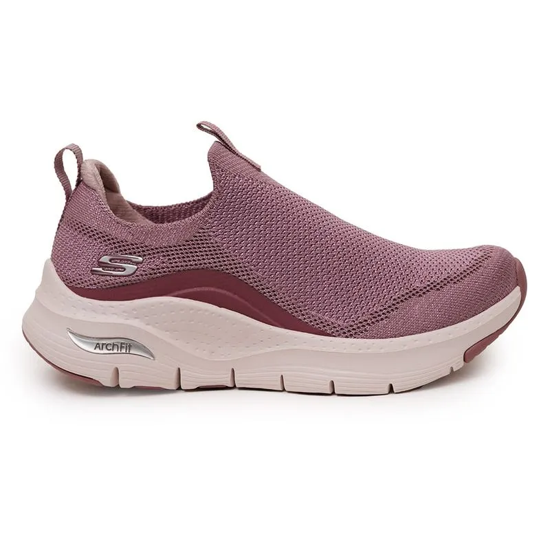 Tênis Feminino Casual Arch Fit Skechers Rosa TAMANHO 34
