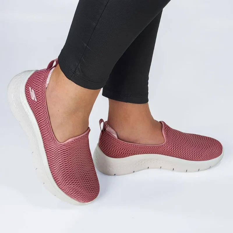 Tênis Skechers Feminino Sem Cadarço Go Walk Flex Clever View 37 / Rosa