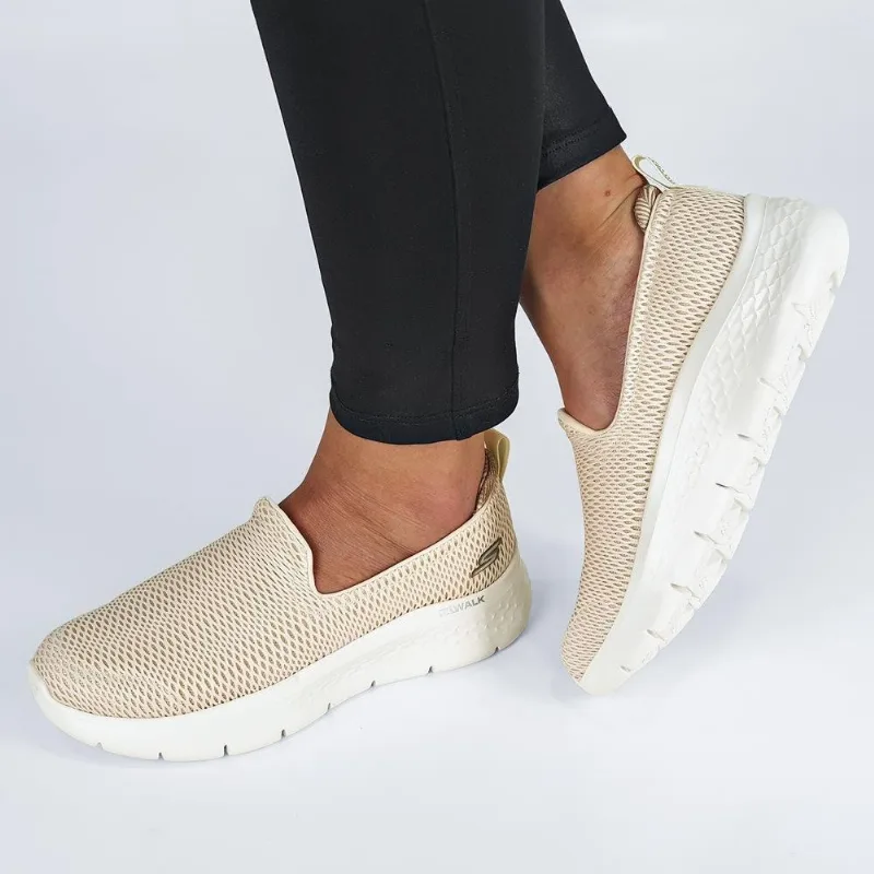 Tênis Skechers Feminino Sem Cadarço Go Walk Flex Clever View 36 / Nude