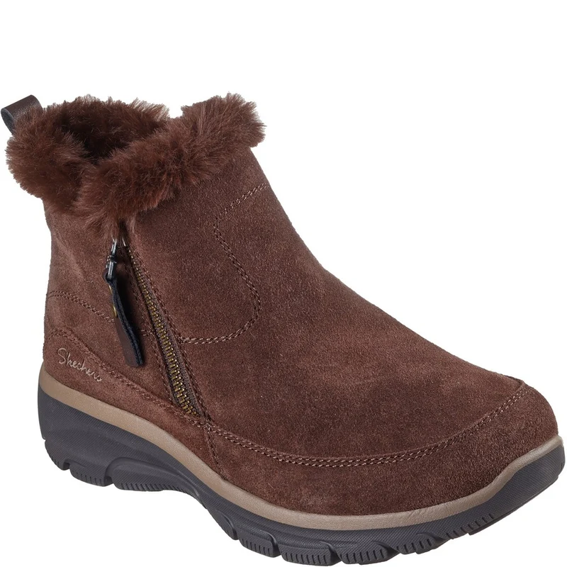 Skechers Easy Going - Cool Zip! Ankle Boots CHOCOLATE / 6
