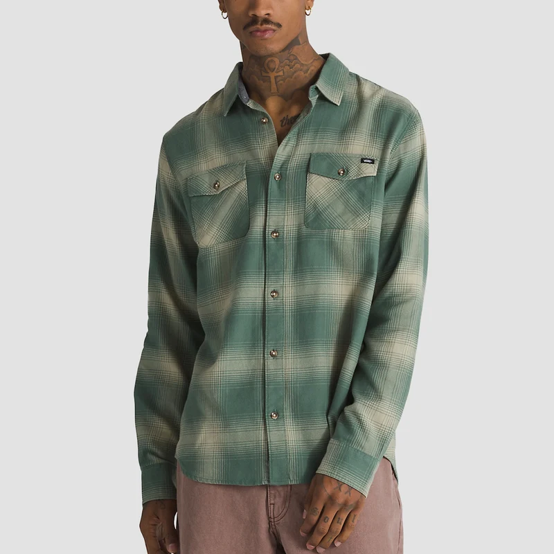 Vans Monterey III Longsleeve Shirt Dark Forest/Elm X-Large / Dark Forest/Elm