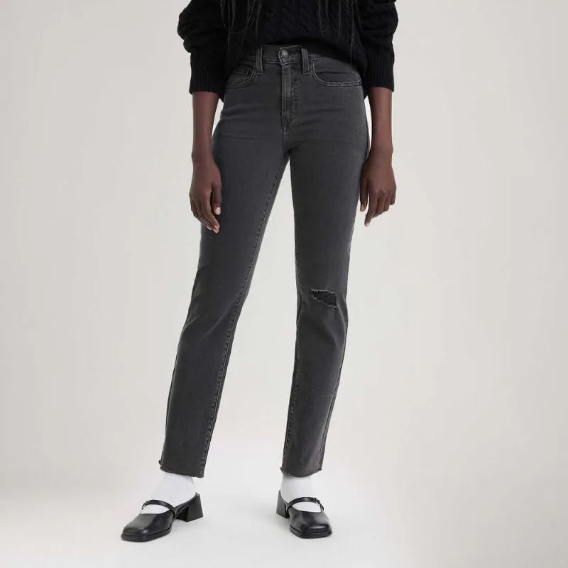 Calça Jeans Levi's® 724 High Rise Straight Preta - 30X32 USA | 41 BR