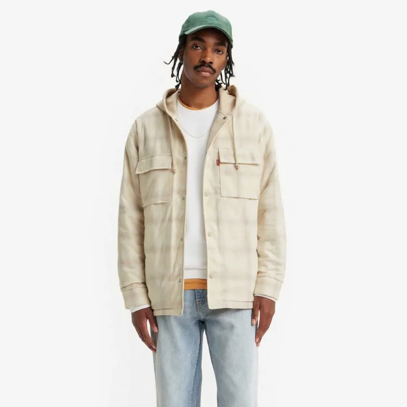 Jaqueta Levi's Jack Worker Off White com Capuz Jaqueta Levi's® Jack Worker Off White com Capuz S USA | P BR