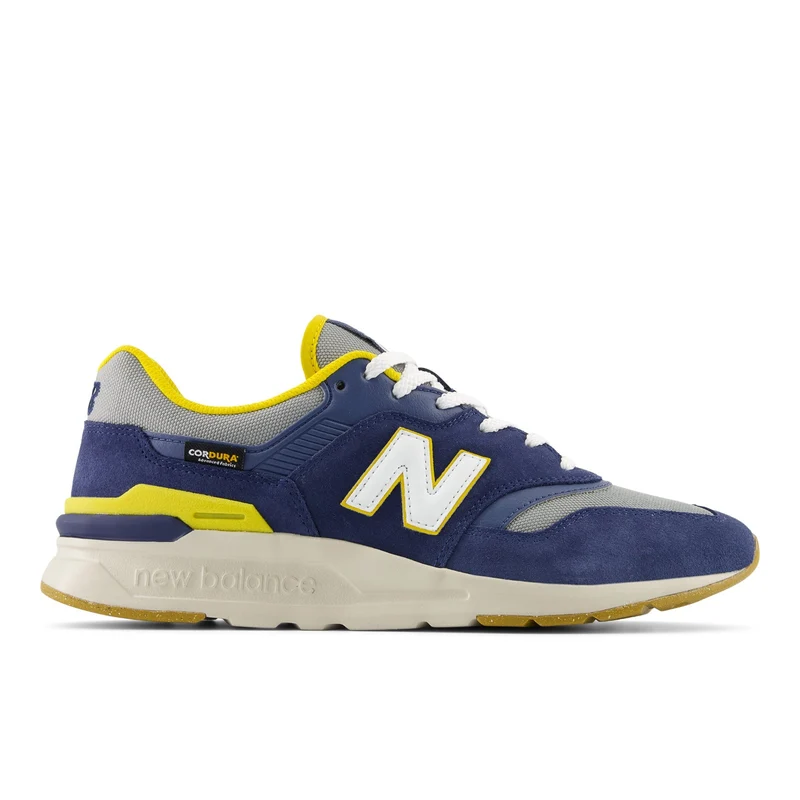 New Balance Men's CM997HYB Running Shoe - Yellow Blue Standard (D) / 12