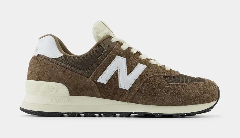574 Mens Running Shoes (Dark Mushroom/Angora) 8