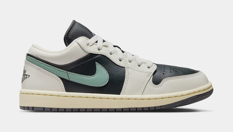 Air Jordan 1 Low Womens Lifestyle Shoes (Anthracite/Sail/Legend Sand/Jade Smoke) 12