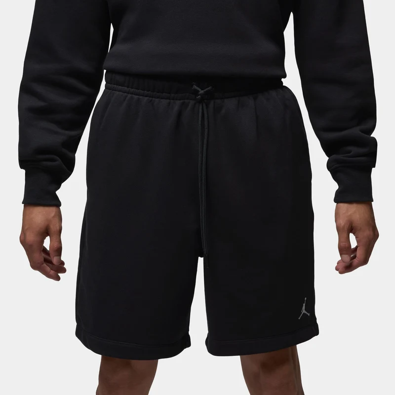 Brooklyn Fleece Mens Shorts (Black/White) 2XL
