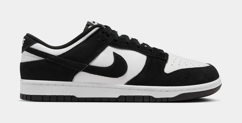 Dunk Low Retro SE Suede Mens Lifestyle Shoes (Black/White) 13