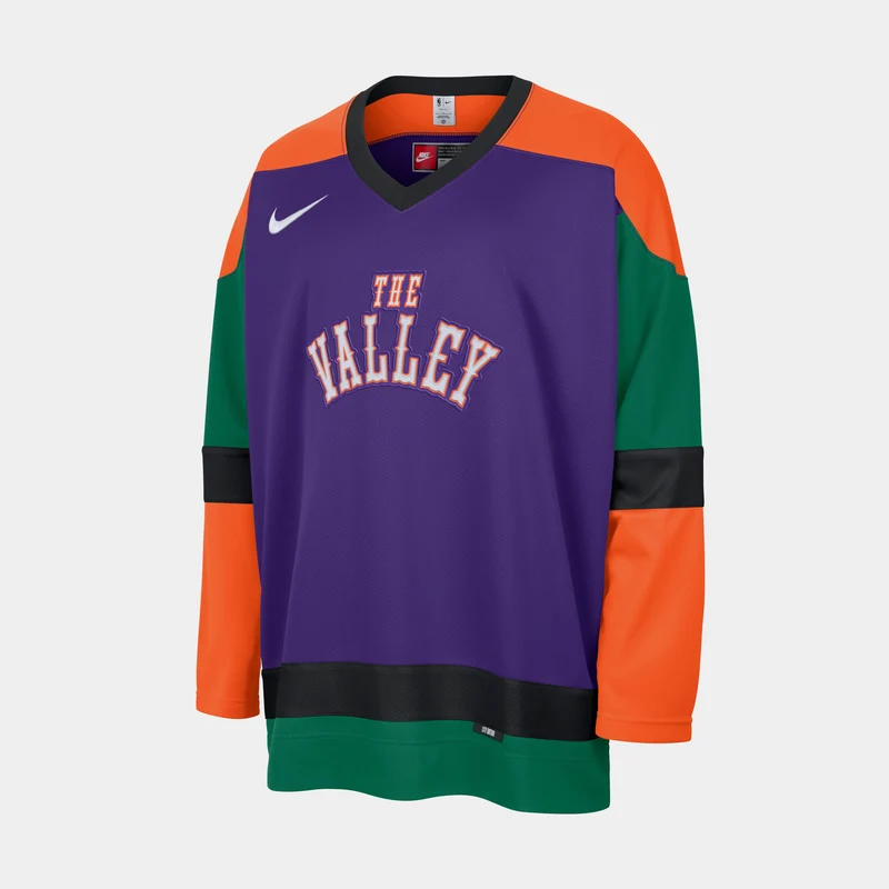 NBA Phoenix Suns City Edition Mens Jersey (Purple/Green) XL