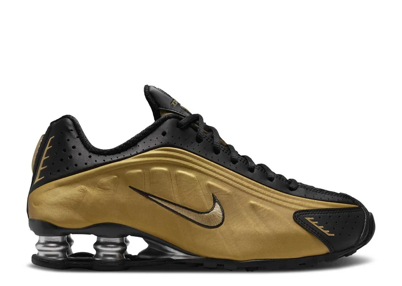 Nike Shox R4 Black Metallic Gold 39 EU