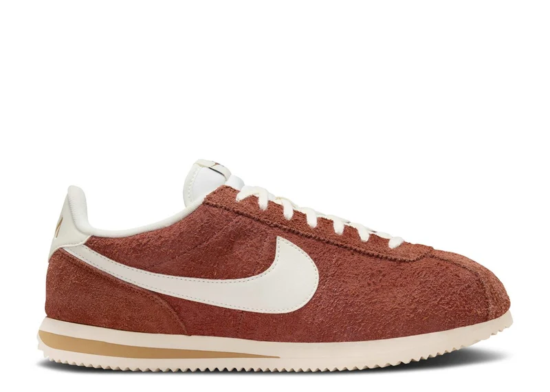 Nike Cortez SE Suede Dark Russet Flax Muslin Sail 48.5 EU